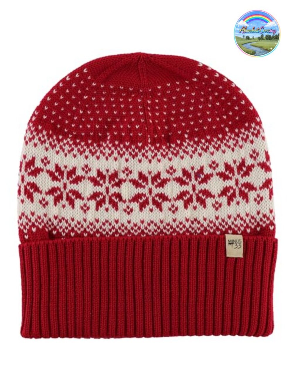 100% Merino Wool Midweight Knit Cuff Beanie Warm Winter Hat